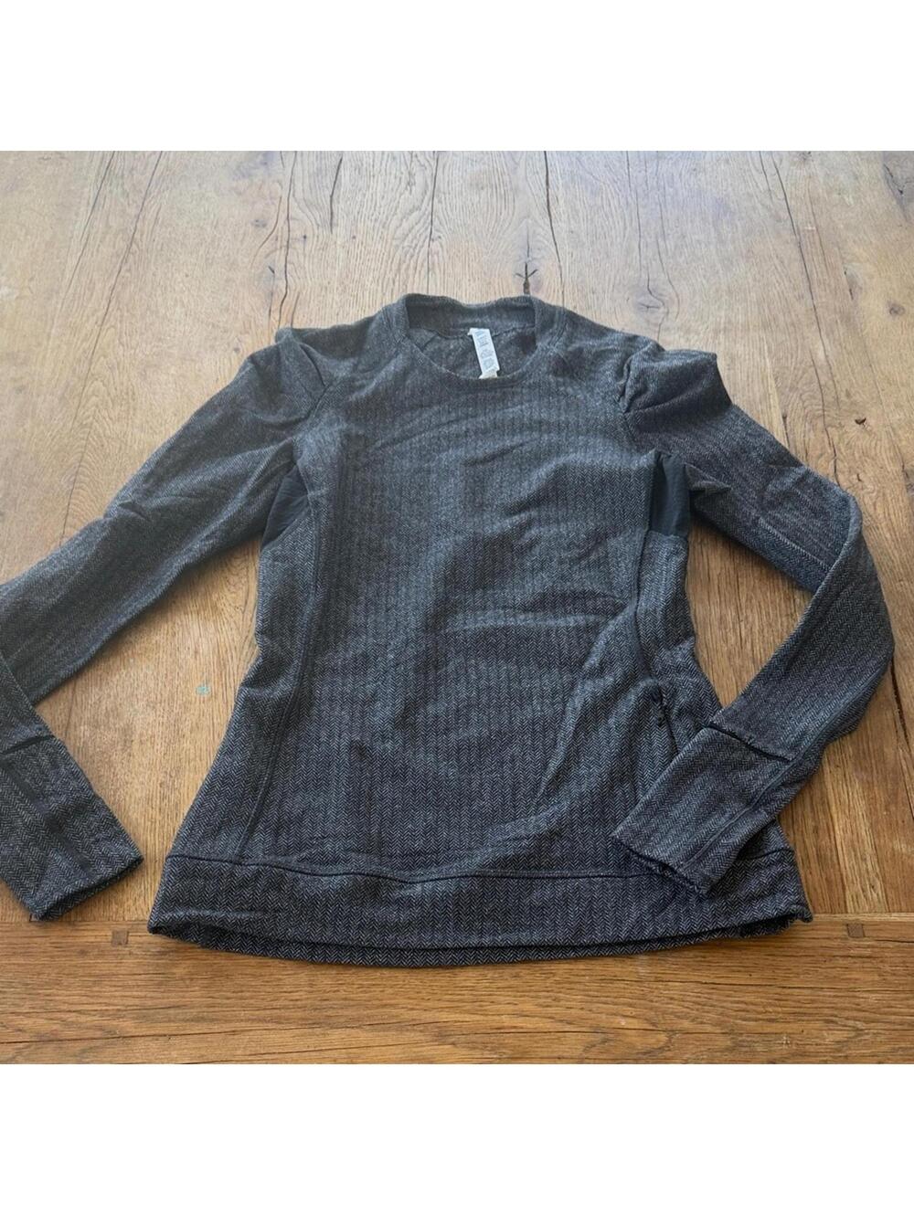 lululemon athletica Womens Crewneck Sweater Charcoal Gray size 6
